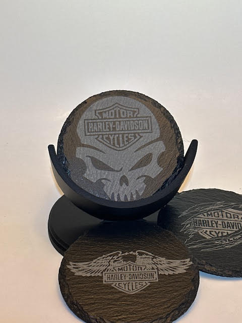 Harley Davidson Slate Coasters